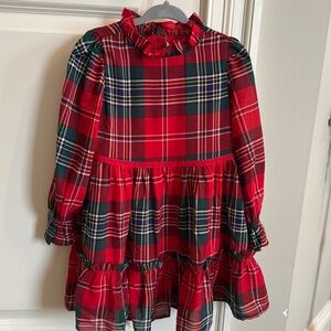 Adorable Janie And Jack Red Plaid Dress Size 3